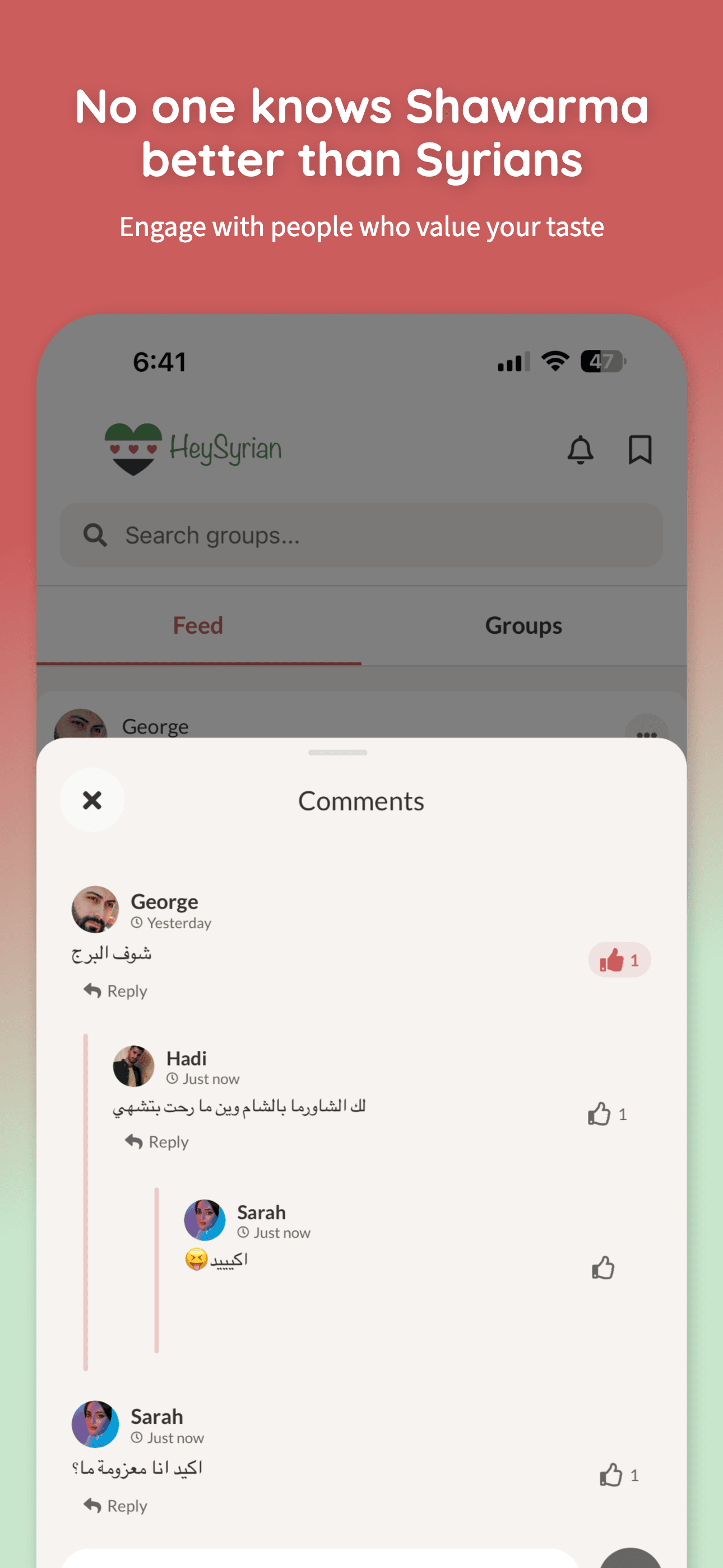 HeySyrian App - Events